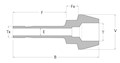 Tube fitting reducing port connector
